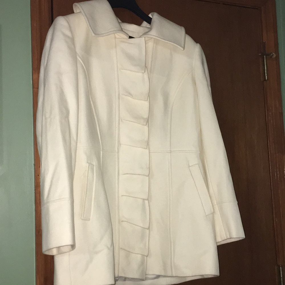 Gorgeous Ivory Pea Coat! NEVER WORN!!
